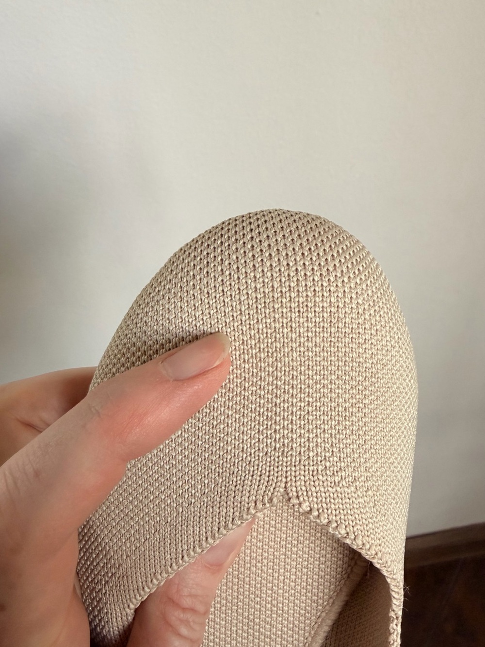 Rothy’s The Flat Round Toe Ecru Shoes - Picture 9 of 9